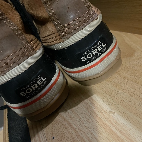 SOREL Joan Of Arctic Knit II Boot Elk Waterproof Leather Lace Up Womens 6 - Picture 4 of 12